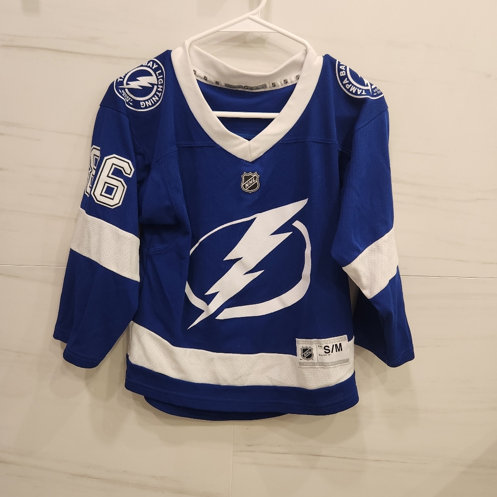 Blue and White Hockey Jersey
